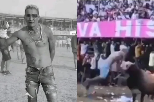 VÍDEO: Homem morre após levar chifrada de touro no pescoço em corraleja; Assista