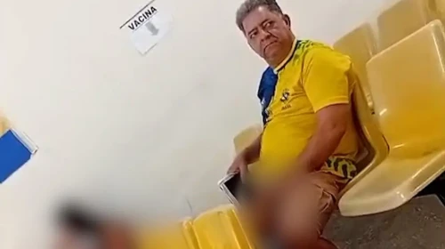 VÍDEO: Homem é flagrado em ato obsceno dentro de UBS; polícia investiga