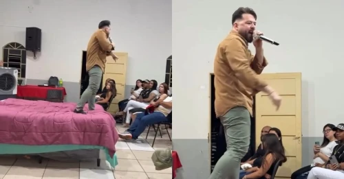 VÍDEO: Pastor leva cama ao altar de igreja durante culto e vídeo viraliza; Confira