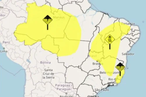 Norte do Brasil em alerta: 157 cidades podem enfrentar tempestades, ventos fortes e granizo; Saiba quais