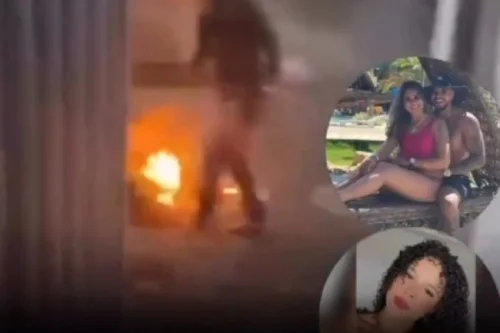 VÍDEO: Mulher descobre traição, queima roupas do marido e filma amante casada no motel; Assista