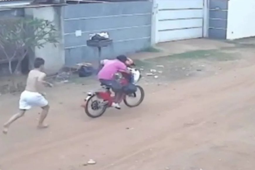VÍDEO: Morador corre atrás de ladrão que invadiu casa e furtou bicicleta elétrica