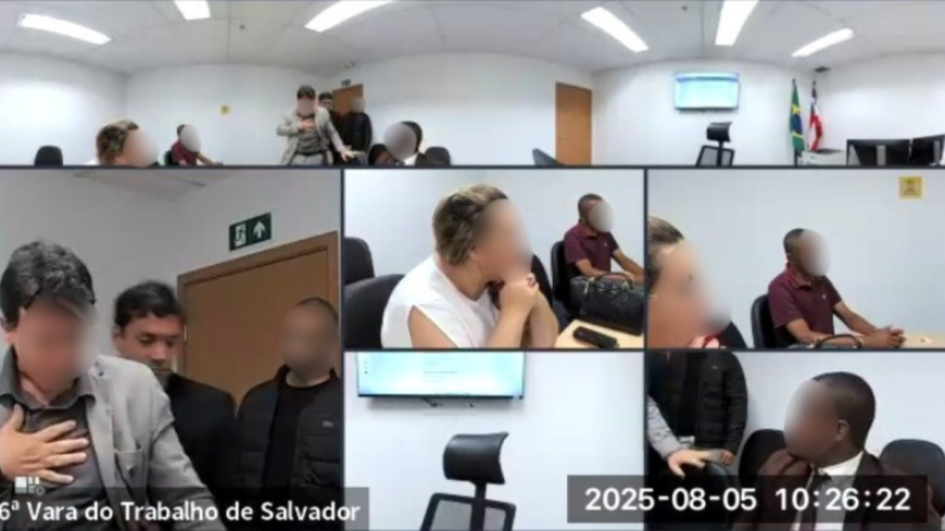 VÍDEO: Juiz salva advogado de engasgo durante audiência no TRT da Bahia