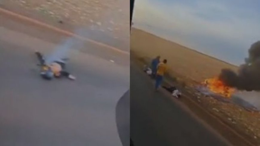 VÍDEO: Grave acidente entre motocicleta e caminhonete mata duas pessoas de forma trágica; Imagens Fortes
