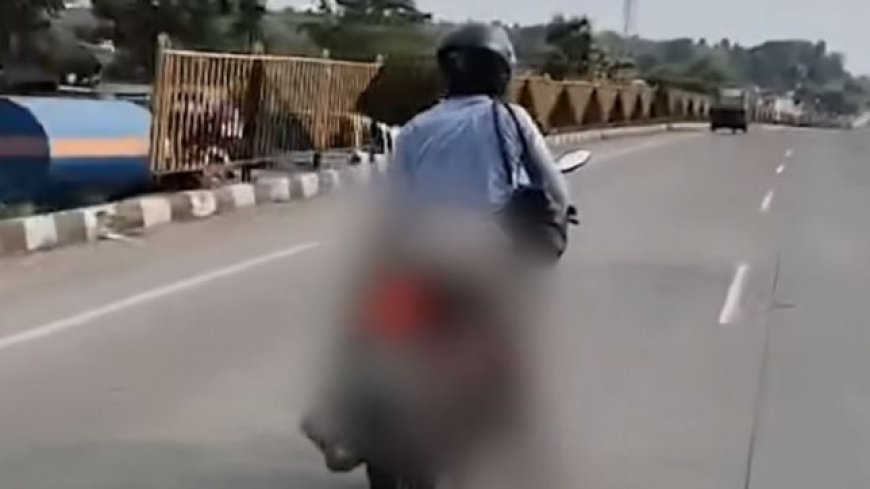 VÍDEO: Homem carrega o corpo da esposa em moto após acidente na Índia; vídeo mostra cena