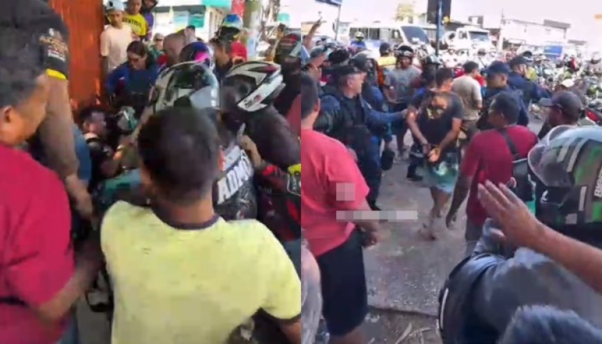 VÍDEO: A CASA CAIU! Populares se revoltam e espancam acusado de roubo de celulares; ASSISTA