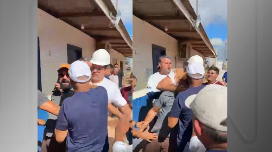 VÍDEO: Prefeito de Macapá agride jornalista durante vistoria em obra; prefeitura nega violência