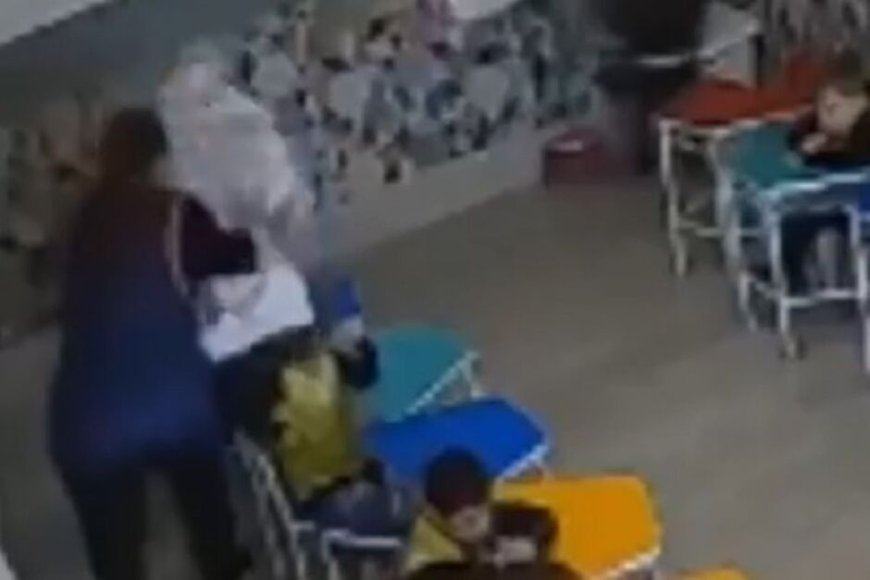 VÍDEO: Câmeras flagram professora agredindo aluno de 4 anos em sala de aula; Assista