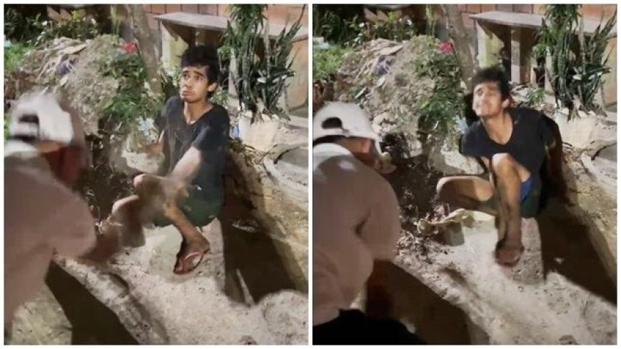 VÍDEO: Ladrão é pego pelo tribunale é castigado com 'ripadas' na mão para não roubar mais em bairro