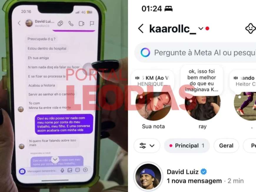 EITA! Jovem afirma ser amante do jogador David Luiz, expõe conversas e revela proposta polêmica de trisal do jogador