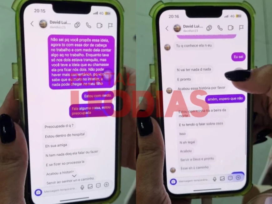EITA! Jovem afirma ser amante do jogador David Luiz, expõe conversas e revela proposta polêmica de trisal do jogador