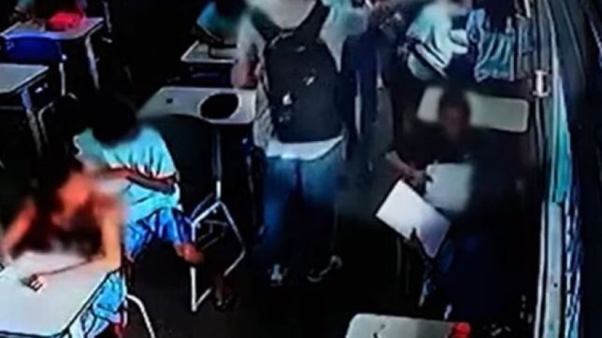 VÍDEO: Professor da rede pública é afastado após jogar água em estudante dentro de sala de aula; caso é investigado