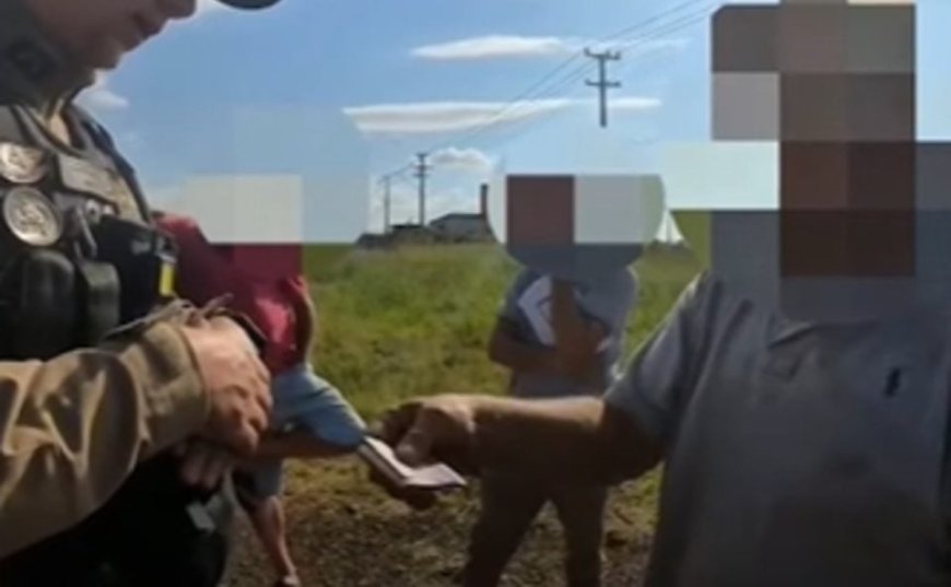 VÍDEO: Caminhoneiro é flagrado tentando “dar um jeitinho” em blitz no Paraná e acaba atrás das grades
