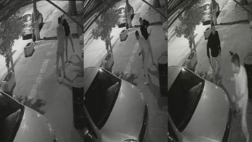 VÍDEO: Vizinhos brigam e um deles acaba sendo esfaqueado; câmeras registraram a cena