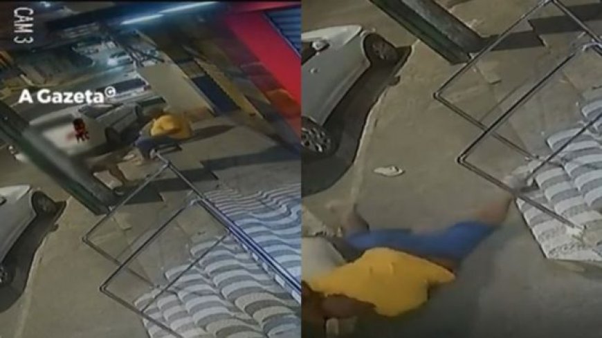 VÍDEO: Policial é baleado com a própria arma após briga; Câmeras registraram a cena, assista