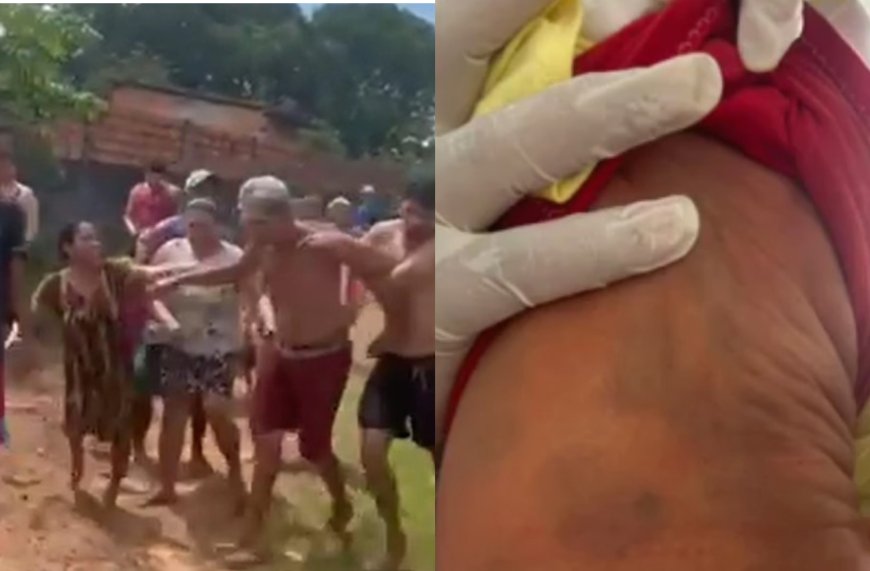 VÍDEO: ABSURDO! Idoso agride esposa em resguardo e espanca bebê de 5 dias após mulher recusar ato sexual; populares se revoltaram