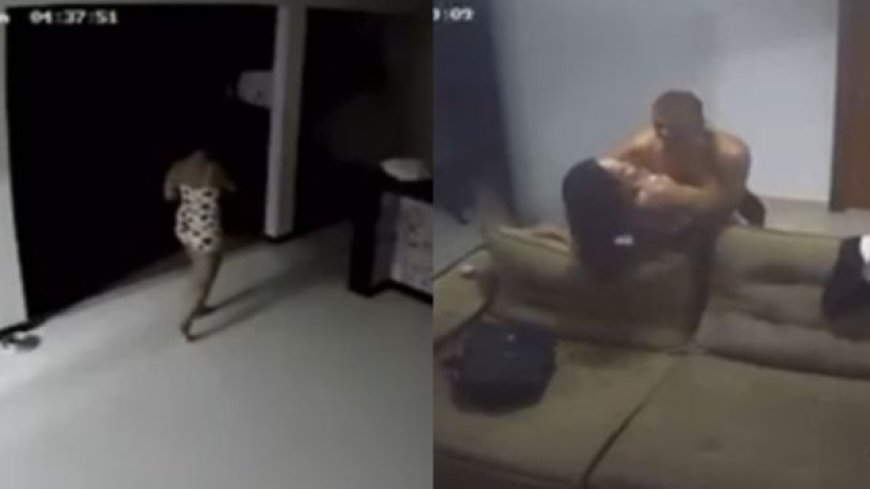 VÍDEO: Mulher flagra marido com amiga, parte para agressão com cabo de vassoura e vídeo viraliza